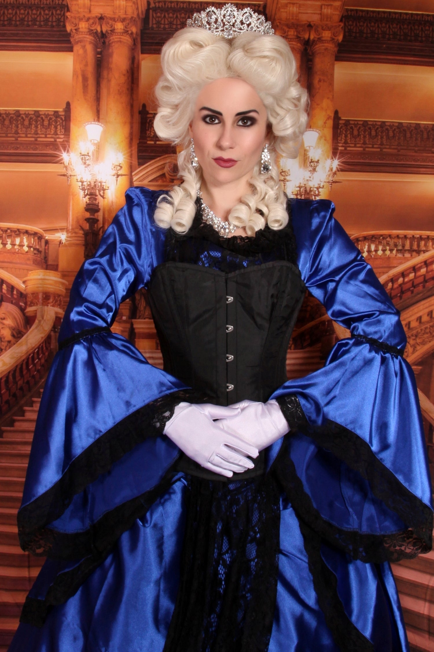Playgirl Layla Lush Schwarzes Taft Mieder mit Stahlstäbchen